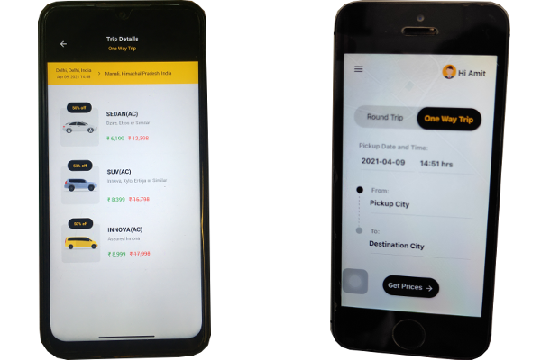 Cab Booking App | ₹8/km | Outstation taxi booking app | CabBazar