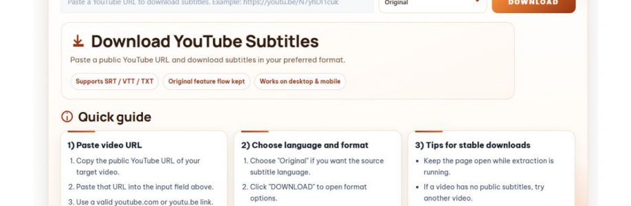 Downsub Tool Tải Sub YouTube Cover Image